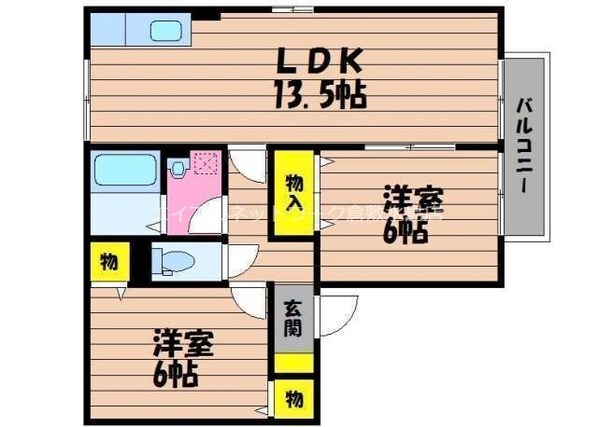 ボンヌシャンスISIDA　Ｂ棟の物件間取画像